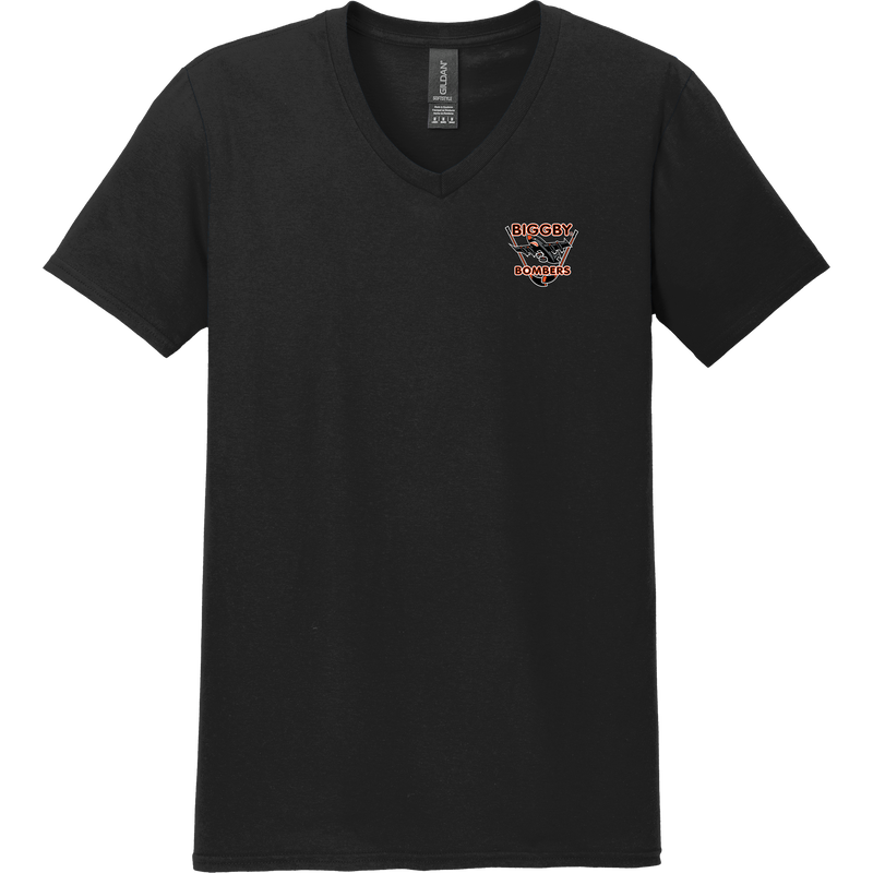Biggby Bombers Softstyle V-Neck T-Shirt