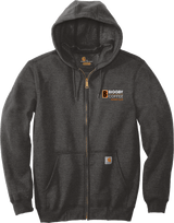 Biggby Coffee Hockey Club Carhartt Midweight Hooded Zip-Front Sweatshirt