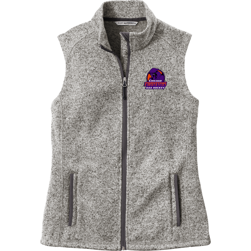 Chicago Phantoms Ladies Sweater Fleece Vest