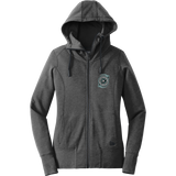 Brooklyn Aviators New Era Ladies Tri-Blend Fleece Full-Zip Hoodie