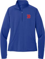 CT Bobcats Ladies Sport-Wick Stretch 1/4-Zip Pullover