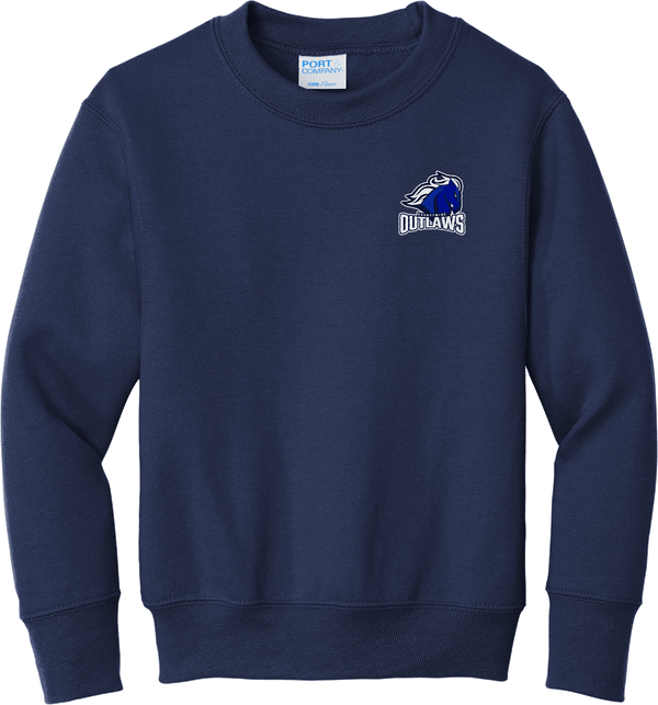 Brandywine Outlaws Youth Core Fleece Crewneck Sweatshirt