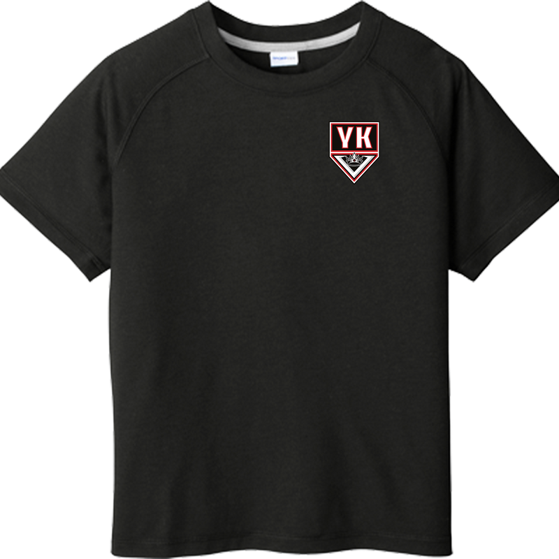 Young Kings Youth PosiCharge Tri-Blend Wicking Raglan Tee